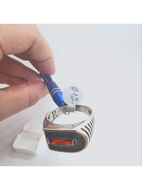 Other - BRAND NEW MEN'S RING RED STONE STERLING SILVER 925